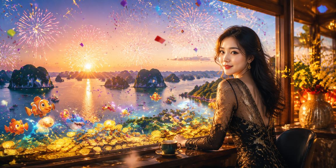Sảnh casino trực tuyến với cà phê sáng tại Hạ Long Bay