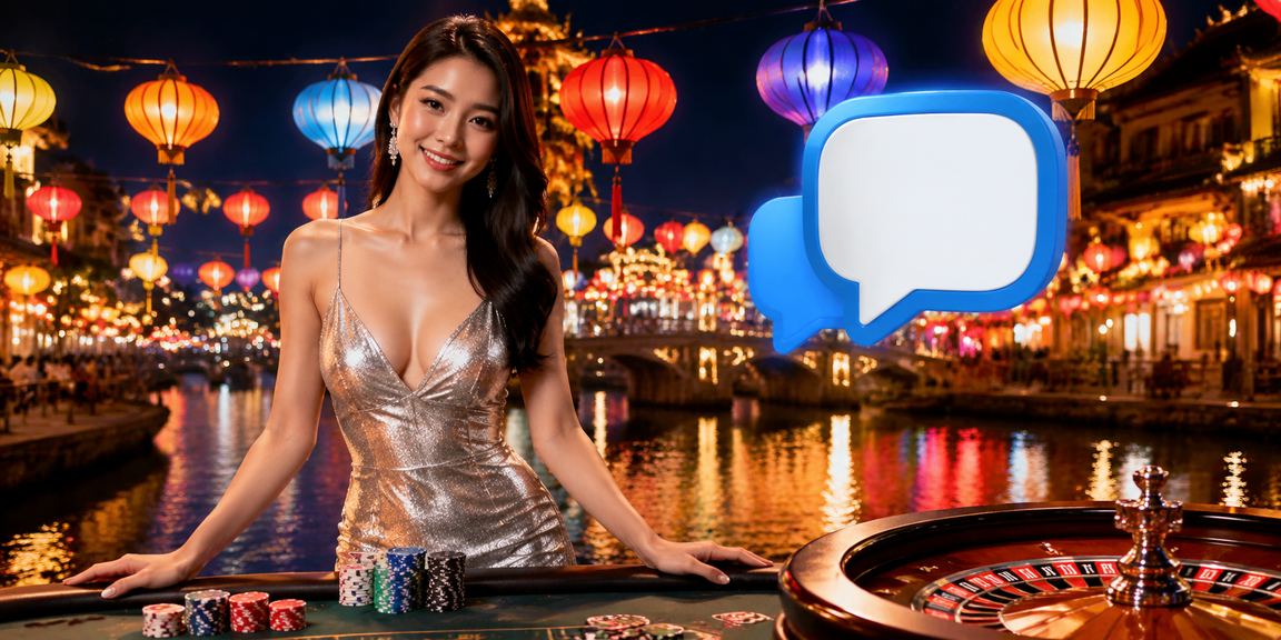 Người chơi bài tại chợ đêm Huế truy cập nh889 trên điện thoại