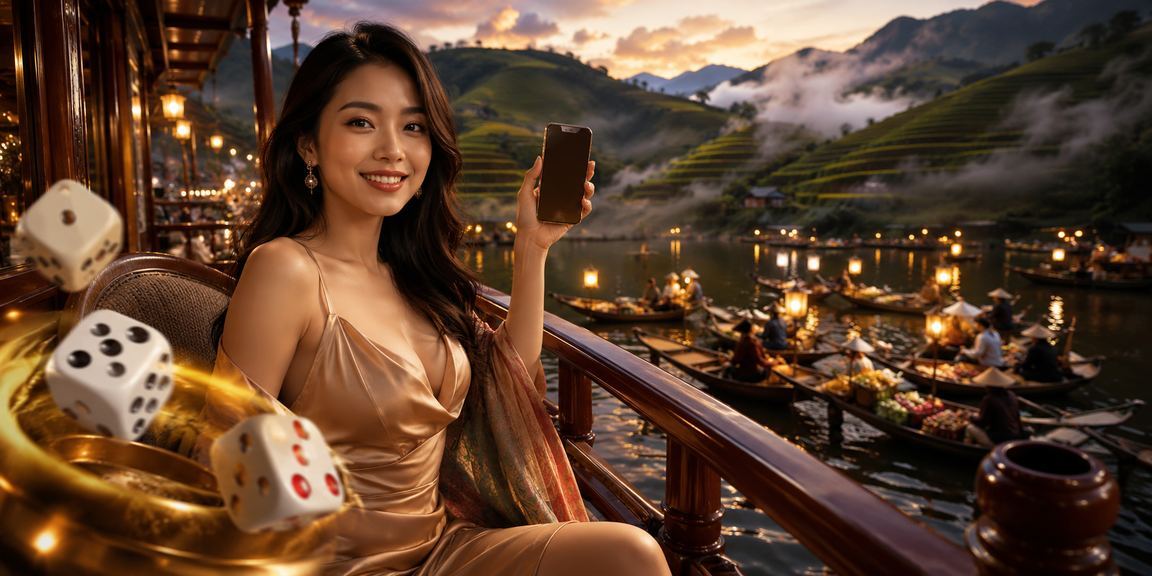 Người dùng tại Sapa chơi tài xỉu trực tuyến với xúc xắc trên điện thoại